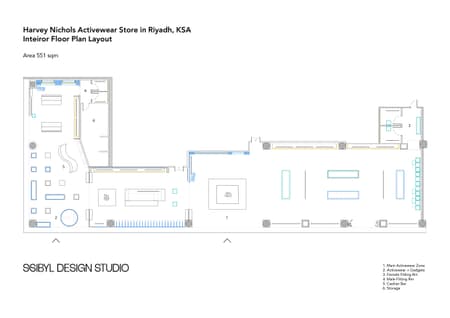 Harvey Nichols Activewear Retail Space in Riyadh